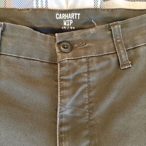 Carhartt WIP Work In Progress Sid Pant Green Chino | Men's 32W x 32L - Picture 3 of 12